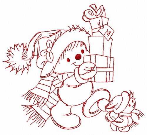 Christmas presents for you 3 machine embroidery design