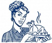 Roast turkey 2 embroidery design