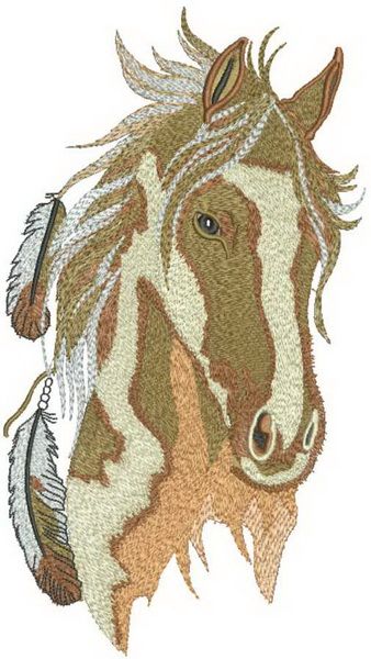 Wild horse 2 embroidery design