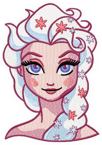 Strange Elsa 4 machine embroidery design