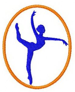 Gymnastics 3 embroidery design