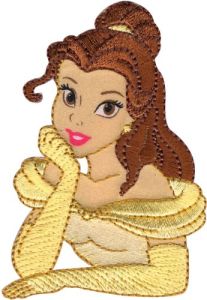 Belle applique embroidery design