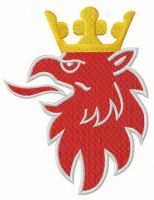 Swedish Scania logo embroidery design