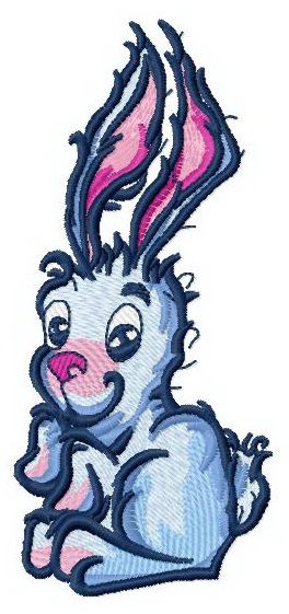 Easter bunny 3 machine embroidery design