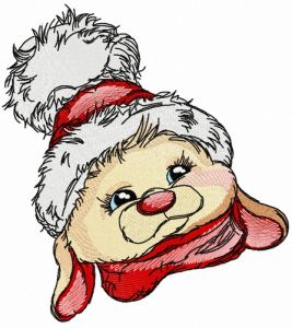 Lop-eared bunny embroidery design