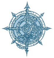 Mechanism embroidery design