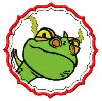 Grumpy dragon 2 embroidery design