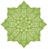 Fish-tailed decoration embroidery design