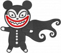 Vampire Teddy embroidery design