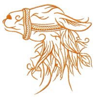 Lama 3 embroidery design