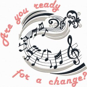 Are you ready for change embroidery design