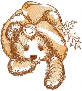 Christmas toy sketch embroidery design