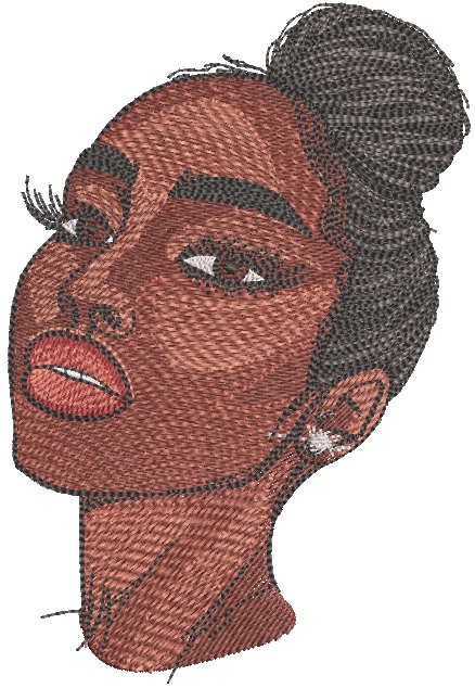 Real beauty embroidery design
