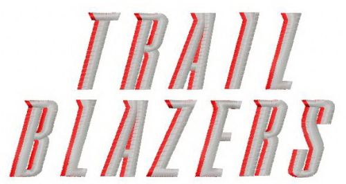 Portland Trail Blazers logo 3 machine embroidery design