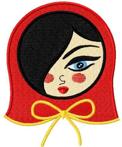 nesting doll embroidery design 2