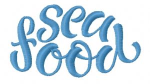 Sea food 2 embroidery design