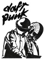 Daft punk embroidery design