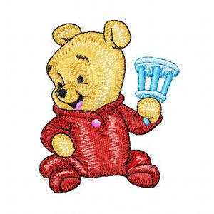 Baby Pooh 6 embroidery design