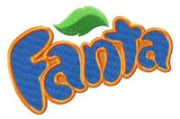 Fanta alternative logo embroidery design