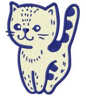 Little kitten embroidery design