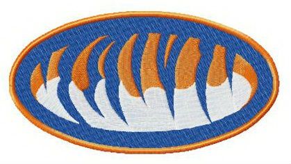 Auburn Tigers alternative logo machine embroidery design