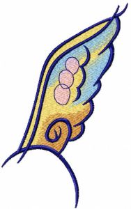 Big wing embroidery design