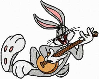 Bugs Bunny Sings Your Favorite Songs on the Banjo machine embroidery design