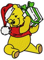 Winnie's present embroidery design