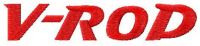 V-ROD logo embroidery design