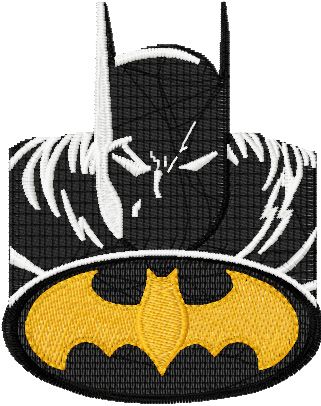 Batman machine embroidery design