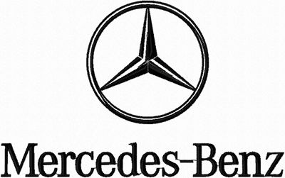 Mercedes-Benz Logo machine embroidery design