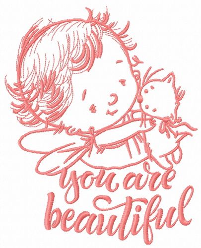 Baby cupid 9 machine embroidery design