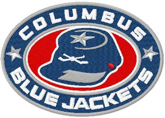 Columbus Blue Jackets logo machine embroidery design