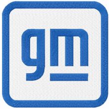 General Motors 2021 logo embroidery design