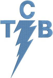 TCB Logo embroidery design