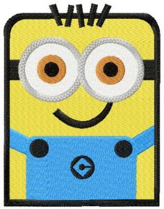 Square Minion embroidery design