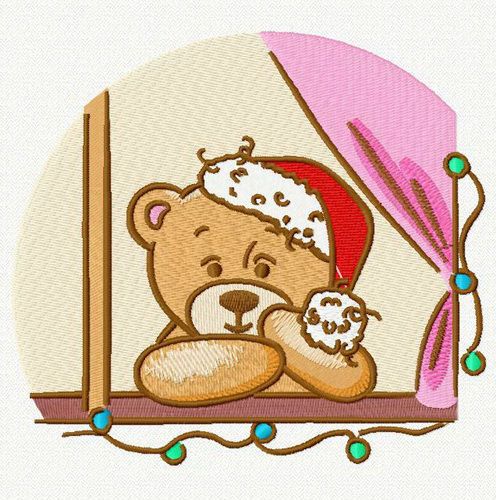 Waiting for Christmas 2 machine embroidery design