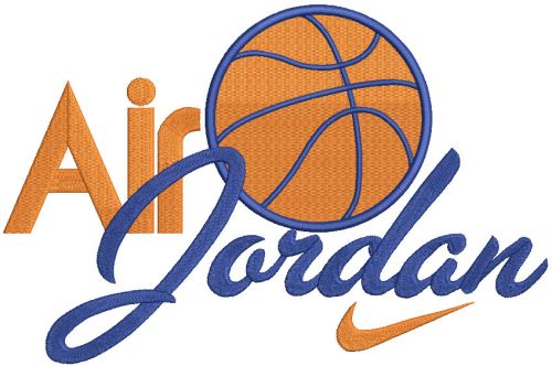 air jordan logo embroidery design