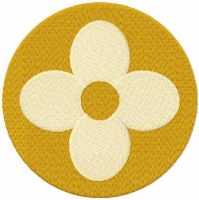 Louis Vuitton flower embroidery design