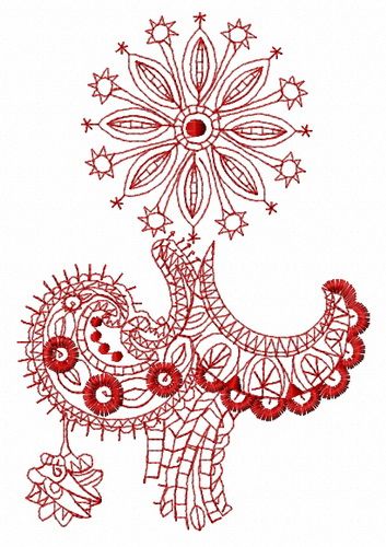 Original Christmas tree 3 machine embroidery design