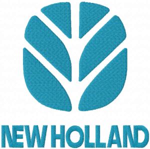 New holland classic logo embroidery design