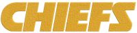 Chiefs wordmark logo embroidery design