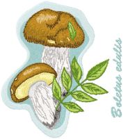 Boletus Edulis embroidery design