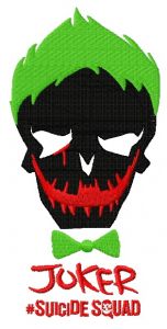 Suicide Squad Joker embroidery design