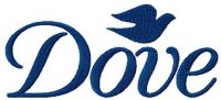 Dove logo embroidery design