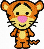 Tigger mini 2 embroidery design