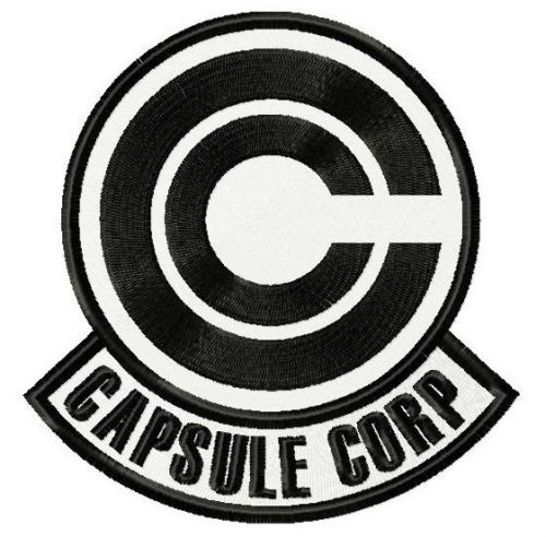 Capsule Corp logo machine embroidery design