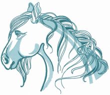 Horse You're so vanilla 4 embroidery design