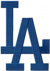 Los Angeles Dodgers Cap Logo embroidery design