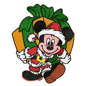 Christmas Mickey Mouse 1 machine embroidery design
